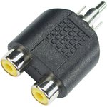 Аудіо перехідник (адаптер) штекер RCA на 2 гнізда RCA.